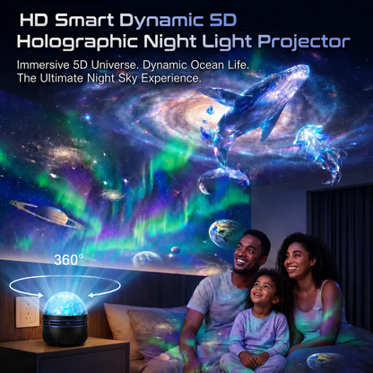 Official Store | 💖360° Smart Holographic Starry Sky Projector (HD Smart Dynamic 5D)