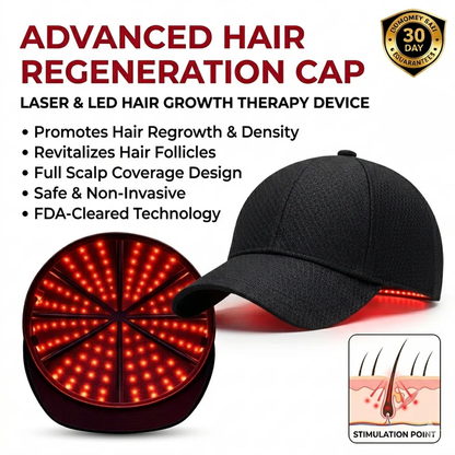 🔥Last Day:63% off 🔥 Red Light Therapy Regrowth Cap