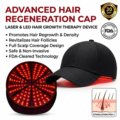 🔥Last Day:63% off 🔥 Red Light Therapy Regrowth Cap