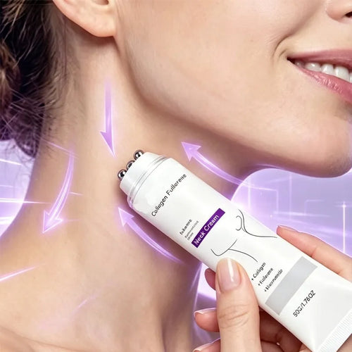 🚨 SAY GOODBYE TO "TURKEY NECK" FOREVER! 🦃 Advanced Collagen V-Roller Neck Cream — Now 60% OFF!