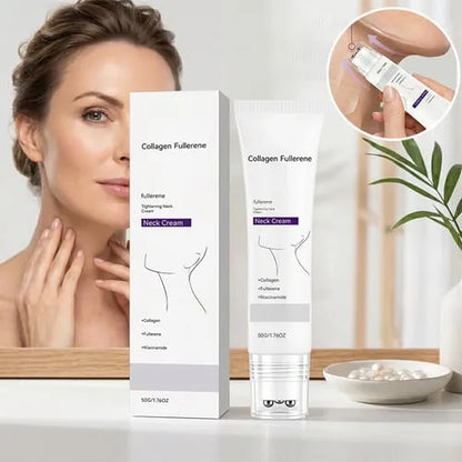 🚨 SAY GOODBYE TO "TURKEY NECK" FOREVER! 🦃 Advanced Collagen V-Roller Neck Cream — Now 60% OFF!