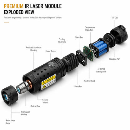 💥 ⚡2026 New Design 120W 900-1100NM Powerful IR Laser Pointer