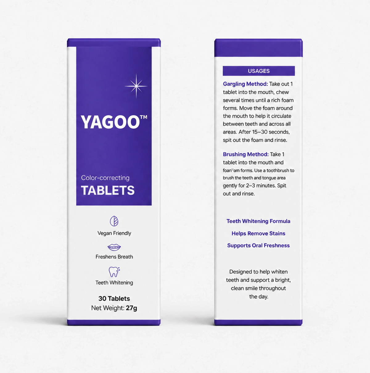 YAGOO™ Teeth Whitening Tablets - Get a Hollywood Smile in 7 Days