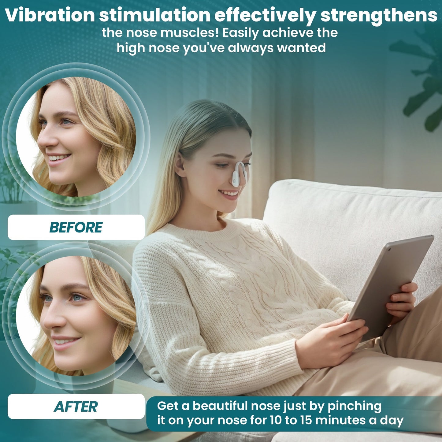 Microcurrent Nose Contouring Device - The Viral 15-Minute Nose Sculpting Ritual.